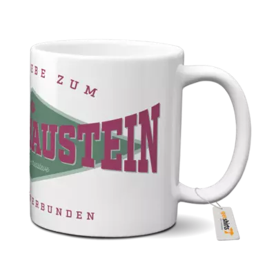 Motiv: Tasse - Aus Liebe zum Klemmbaustein (Pistachio Purple) 