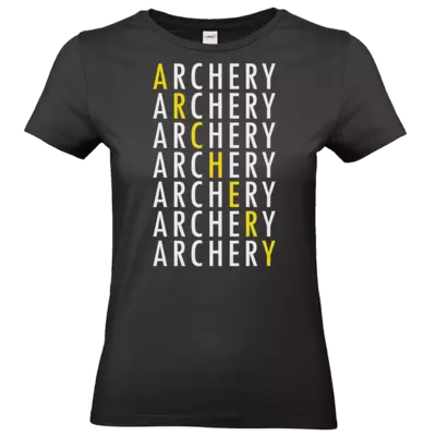 Motiv: T-Shirt Damen Premium FAIR WEAR - archery all over 