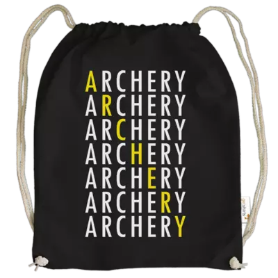 Motiv: Cotton Gymsac - archery all over 