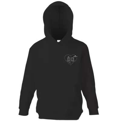 Motiv: Kids Hooded Sweat - Strandzelte mit Herz 