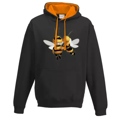 Motiv: Two-Tone Hoodie - yooliety Bienen 