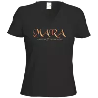 Motiv: T-Shirts Damen V-Neck FAIR WEAR - Mara - Logo 