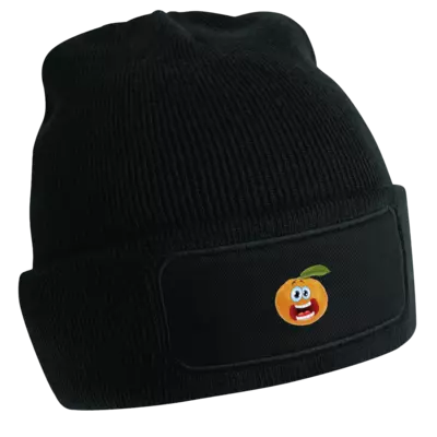 Motiv: Patch Beanie  - Apfelsine 