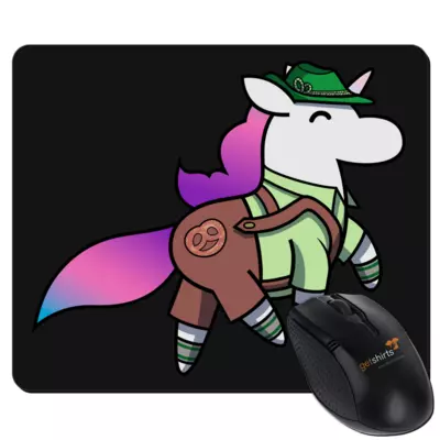 Motiv: Mousepad Textil - Bayern Hörnchen 