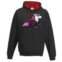 Motiv: Two-Tone Hoodie - Secret Service Hörnchen - bestimme auf Wunsch Details wie Produkt, Grösse, Farbe und Position selbst ! Motiv: Two-Tone Hoodie - Secret Service Hörnchen