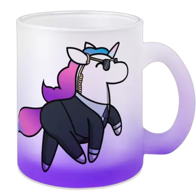 Motiv: Color Glas Mug - Secret Service Hörnchen