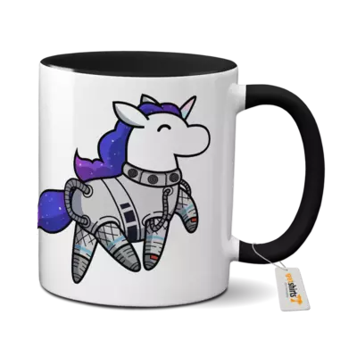Motiv: Tasse farbig - Astronautenhörnchen