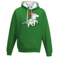 Motiv: Two-Tone Hoodie - Weihnachtshörnchen - bestimme auf Wunsch Details wie Produkt, Grösse, Farbe und Position selbst ! Motiv: Two-Tone Hoodie - Weihnachtshörnchen