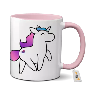 Motiv: Tasse farbig - Originales Hörnchen