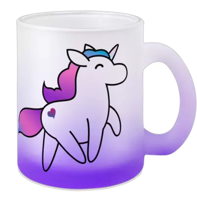 Motiv: Color Glas Mug - Originales Hörnchen