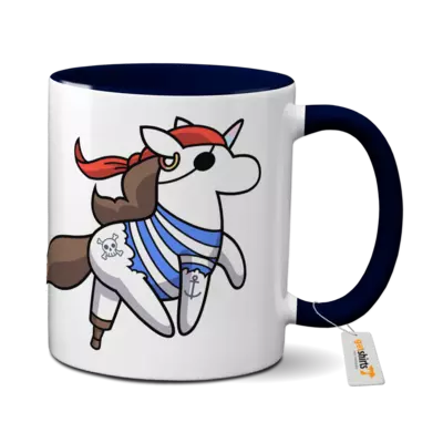 Motiv: Tasse farbig - Piratenhörnchen