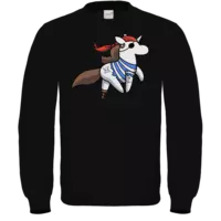 Motiv: Sweatshirt FAIR WEAR - Piratenhörnchen - bestimme auf Wunsch Details wie Produkt, Grösse, Farbe und Position selbst ! Motiv: Sweatshirt FAIR WEAR - Piratenhörnchen
