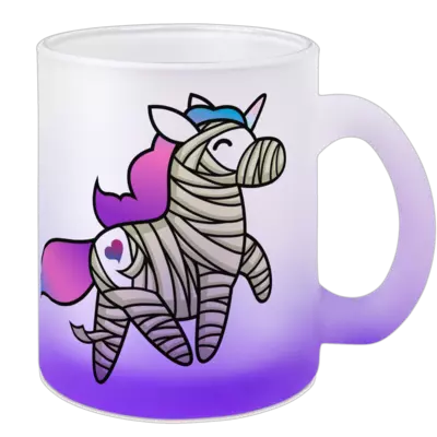 Motiv: Color Glas Mug - Mumienhörnchen 