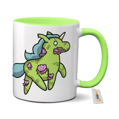 Motiv: Tasse farbig - Zombiehörnchen 