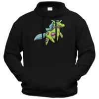 Motiv: Hoodie Premium FAIR WEAR - Zombiehörnchen - bestimme auf Wunsch Details wie Produkt, Grösse, Farbe und Position selbst ! Motiv: Hoodie Premium FAIR WEAR - Zombiehörnchen