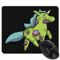 Motiv: Mousepad Textil - Zombiehörnchen - bestimme auf Wunsch Details wie Produkt, Grösse, Farbe und Position selbst ! Motiv: Mousepad Textil - Zombiehörnchen
