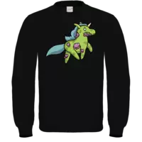 Motiv: Sweatshirt FAIR WEAR - Zombiehörnchen - bestimme auf Wunsch Details wie Produkt, Grösse, Farbe und Position selbst ! Motiv: Sweatshirt FAIR WEAR - Zombiehörnchen