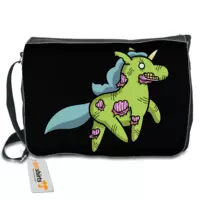 Motiv: Schultertasche - Zombiehörnchen - bestimme auf Wunsch Details wie Produkt, Grösse, Farbe und Position selbst ! Motiv: Schultertasche - Zombiehörnchen