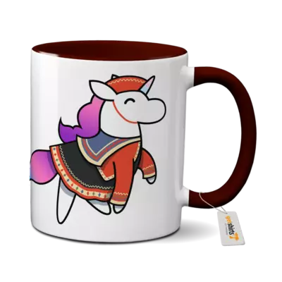 Motiv: Tasse farbig - Peru Hörnchen 