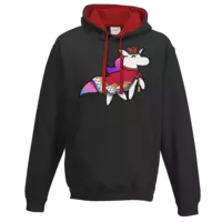 Motiv: Two-Tone Hoodie - Königshörnchen - bestimme auf Wunsch Details wie Produkt, Grösse, Farbe und Position selbst ! Motiv: Two-Tone Hoodie - Königshörnchen
