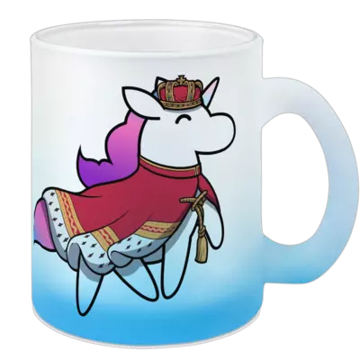 Motiv: Color Glas Mug - Königshörnchen