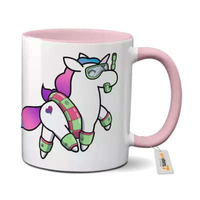 Motiv: Tasse farbig - Beach Hörnchen 