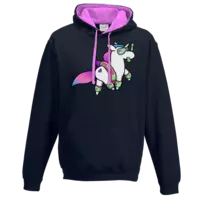 Motiv: Two-Tone Hoodie - Beach Hörnchen - bestimme auf Wunsch Details wie Produkt, Grösse, Farbe und Position selbst ! Motiv: Two-Tone Hoodie - Beach Hörnchen