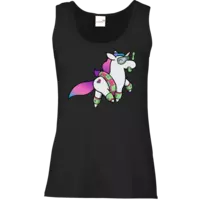 Motiv: Tank Top Damen Classic - Beach Hörnchen - bestimme auf Wunsch Details wie Produkt, Grösse, Farbe und Position selbst ! Motiv: Tank Top Damen Classic - Beach Hörnchen