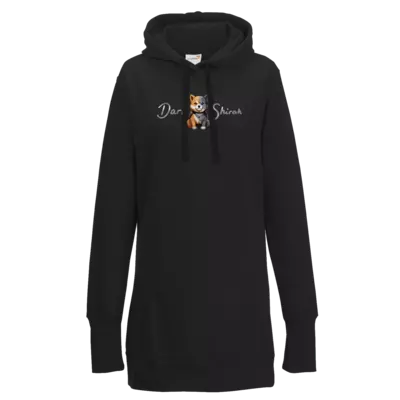 Motiv: Lady Longline Hoodie - DarkShirah Logo 3 Silber 