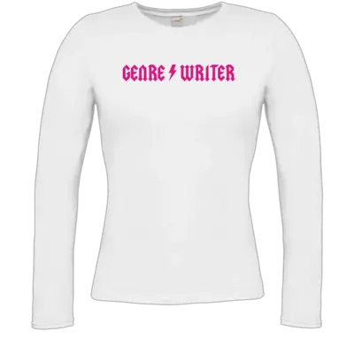 Motiv: Longsleeve Damen Organic - Genre Writer Pink 