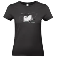 Motiv: T-Shirt Damen Premium FAIR WEAR - I stopped writing to be here 