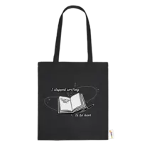 Motiv: Baumwolltasche - I stopped writing to be here 