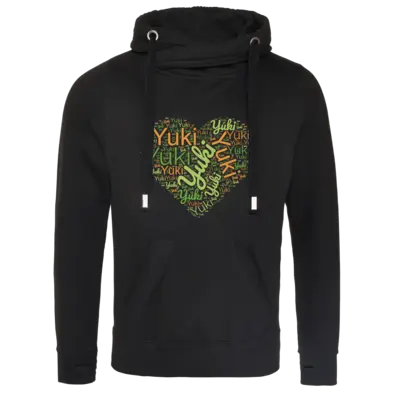 Motiv: Cross Neck Hoodie - Yuki-Herz 