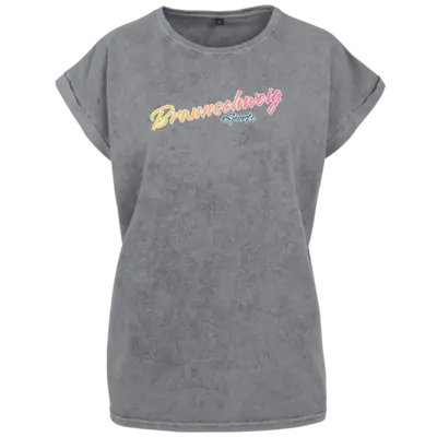 Motiv: Ladies Acid Washed Extended Shoulder Tee - Summer 2024 