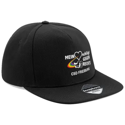 Motiv: Flatpeak Cap - Mein Herz schlägt gegen Rechts