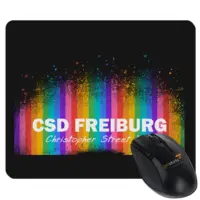 Motiv: Mousepad Textil - CSD Freiburg Regenbogen - bestimme auf Wunsch Details wie Produkt, Grösse, Farbe und Position selbst ! Motiv: Mousepad Textil - CSD Freiburg Regenbogen