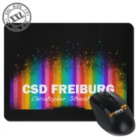 Motiv: XXL Mousepad - CSD Freiburg Regenbogen - bestimme auf Wunsch Details wie Produkt, Grösse, Farbe und Position selbst ! Motiv: XXL Mousepad - CSD Freiburg Regenbogen