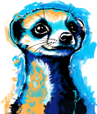 Motiv: Erdmännchen Pop-Art