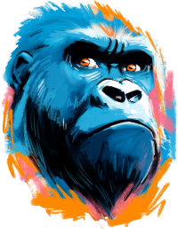 Motiv: Gorilla Pop-Art