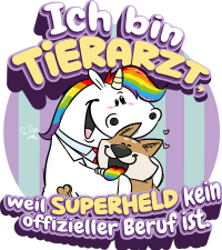 Motiv: Pummeleinhorn-Beruf-Tierarzt