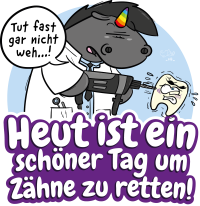 Motiv: Grummeleinhorn - Beruf - Zahnarzt